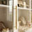 Arched Display Cabinet with Smart LED Lighting, Glass Door Curio Cabinet with Adjustable Shelves for Collectibles, Decor and Home Storage-809568002