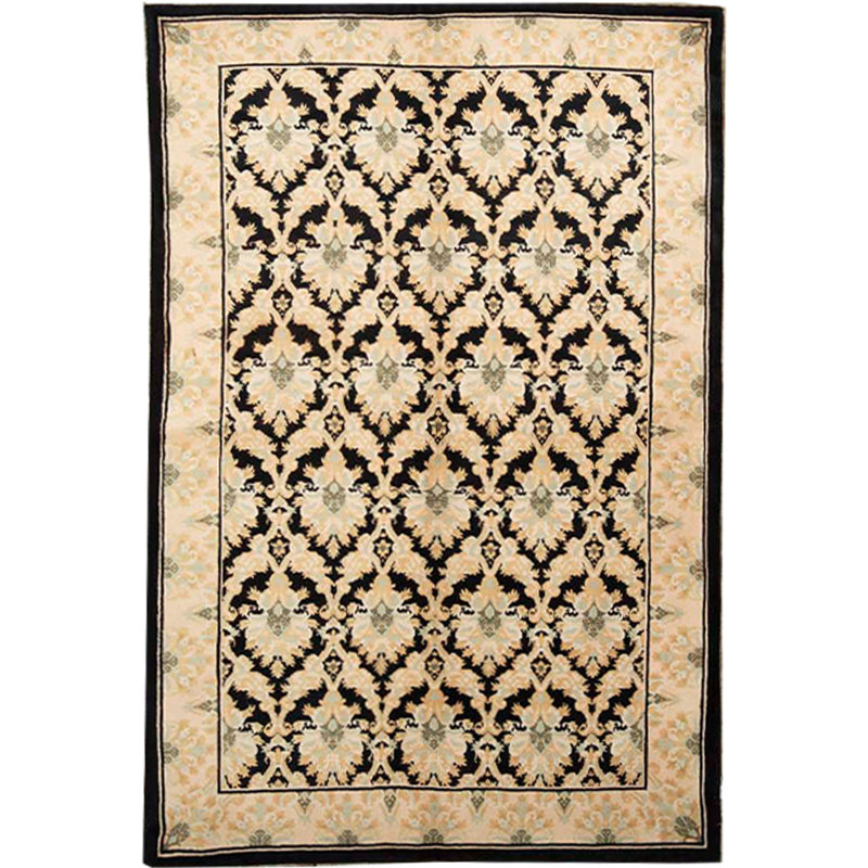 Hand-Knotted High-Quality Beige Area Rug