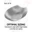 Spooner Stainless Steel Spoon Rest (5.25" x 3.5") - Set of 4