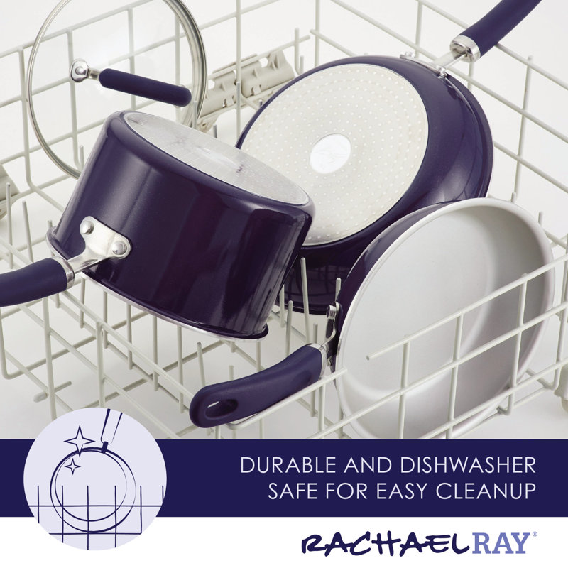 Purple Shimmer 13-Piece Nonstick Aluminum Cookware Set