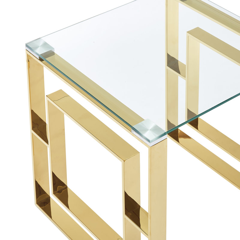 Menzel 39.5'' Console Table, Gold
