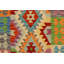 Tapis bleu / rouille / gris / beige en laine noué à la main Kaukauna