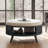 Pothos Round Rattan Coffee Table with Storage-1847312786