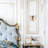 Modern Butterfly Led Wall Sconce With Clear Acrylic Wings And Gold Metal Finish