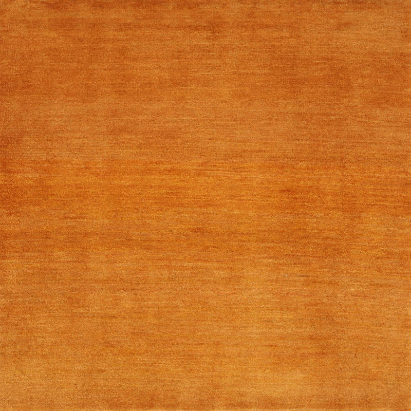 Tapis contemporain jaune, Carré 3 pi