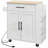 Kitchen Island With Storage, Rolling Kitchen Cart With AC Outlets And USB Ports, Microwave Stand With Towel And Spice Rack-1962112424