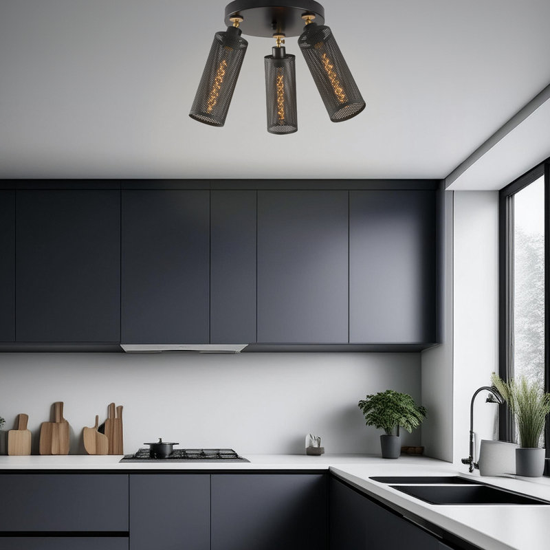 Plafonnier semi-encastré 3 lumières 9,45 po Driffield