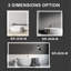 Miroir de salle de bain mural Chanett-436417450