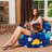 Bean Bag Chair for Kids, Teens, and Adults - Filled with Soft Beads, Includes Removable and Machine Washable Cover - Multiple Colors, Sizes and Fabrics including Soft Nylon & Canvas with Patterns-1783236390-1785356745
