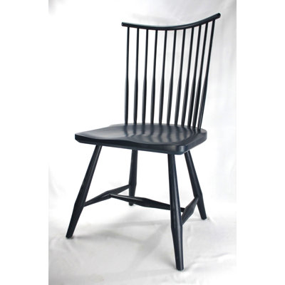 Chaise d'appoint à dossier Windsor en bois massif Shaylinn