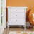 Lausanne White 3 Drawers Nightstand-982162737