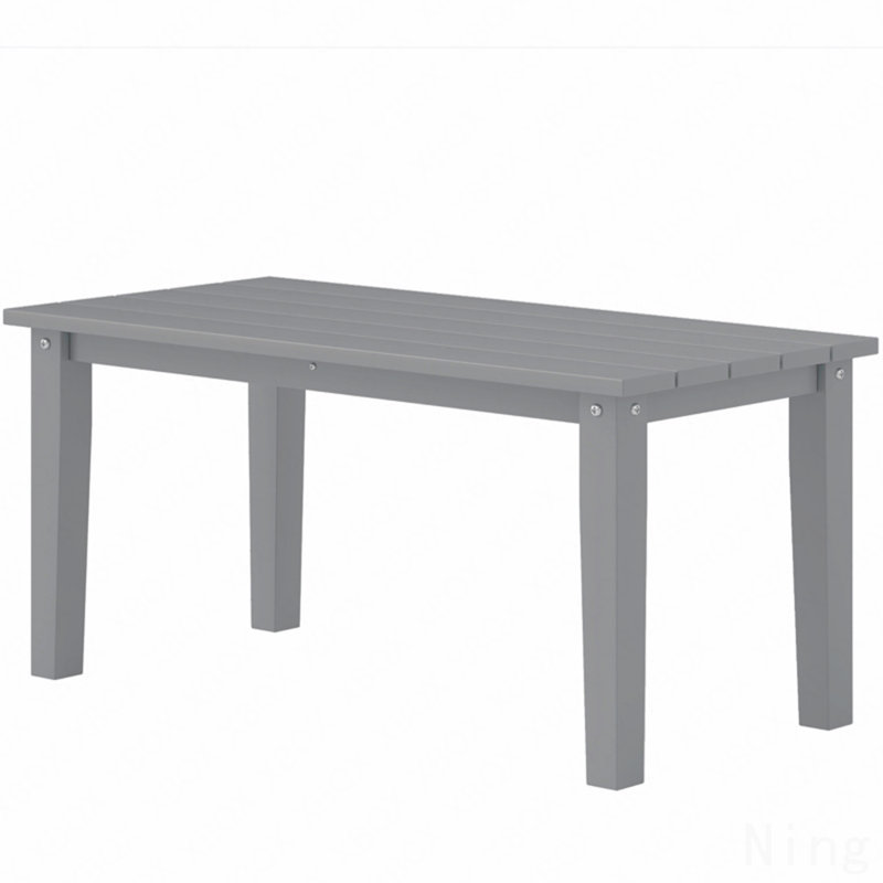 Table basse d'extérieur grise, table basse d'extérieur