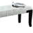 White Faux Leather Bench, Elevates Beauty Of Bedroom, Living Room, And Foyer Bench With Button- Upholstery, Suitable For Room
