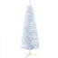 Arbre de Noël artificiel enneigé 5 pi, arbre de Noël mince avec branches réalistes et base en plastique pour décoration d'intérieur