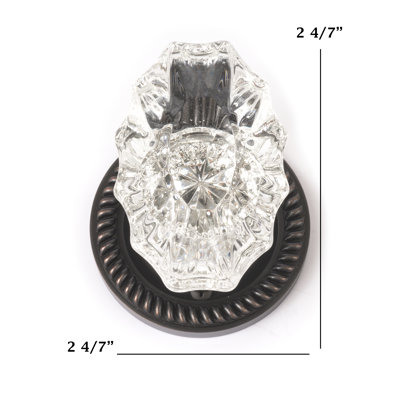 Charleston Knob with Circle Rosette