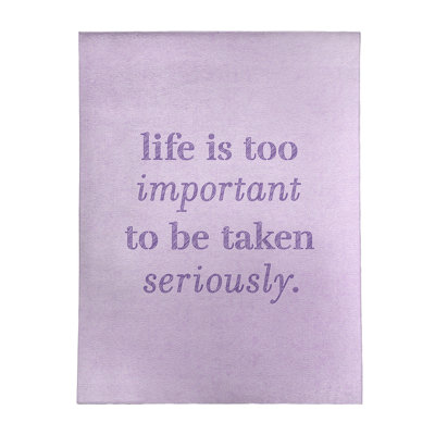 Quotes Chenille Indoor Rug