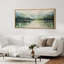 «Abstract Landscape Mountain Lake Impressionist Nature Scene», reproduction encadrée-111568058-96074498