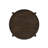 Round Solid Wood End Table, Dark Brown