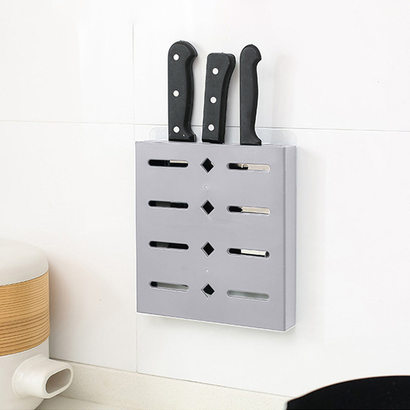 Support de rangement en plastique pour porte-couteaux à fruits, Blanc