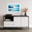 «Crashing Ocean Waves Vibrant Abstract Contemporary Coastal», reproduction d'art mural-296799885