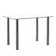Brycen 43.3" Length Glass Dining Table