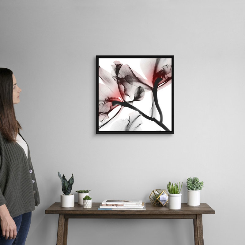 « Coral Luster 1 » par Albert Koetsier, reproduction d’art sur toile, Toile avec cadre noir, H 22 po x l 22 po x P 1,75 po