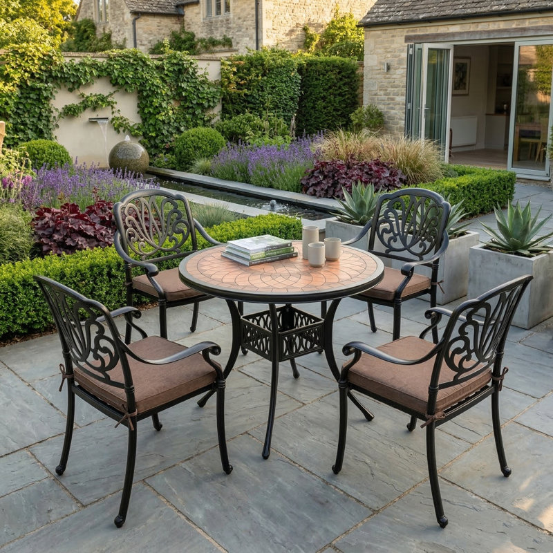 4 - Person Patio Dining Set with Round Table