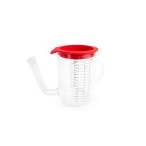Fox Run Easy Pour Measuring Cup with Funnel Spout, 3.5, Clear Plastic