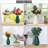 Plastic Flower Vase Set of 4 Small Unbreakable Bud Vases for Table Centerpieces Wedding Decoration-1494307588