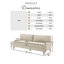 Emrie 2 Seater Chenille Sofa