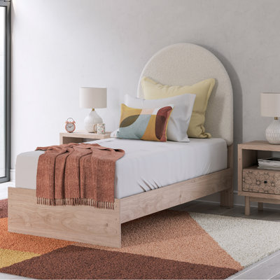 Saugus Twin Upholstered Panel Bed
