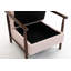 Chaise de rangement, fauteuil d'appoint moderne Mid-Century avec structure en bois, chaises de salon rembourrées avec coussin de taille, fauteuil de lecture pour véranda de chambre à coucher-130671268