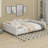 Upholstered Daybed With Cloud-Shaped Backrest-358358172-339429935