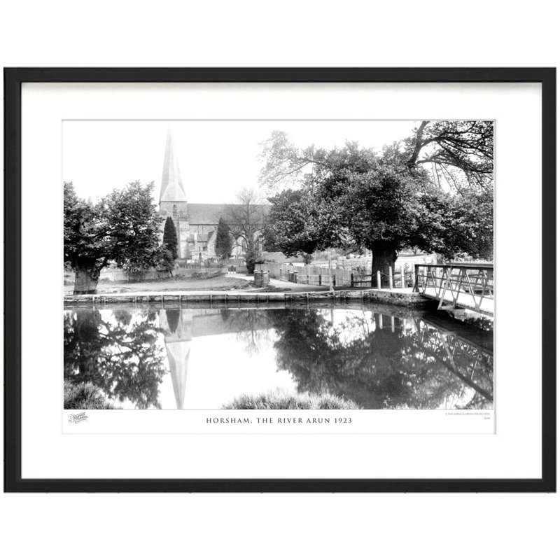 Horsham, The River Arun 1923 by Francis Frith - Single Picture Frame Print, 40cm H x 50cm W x 2.3cm D