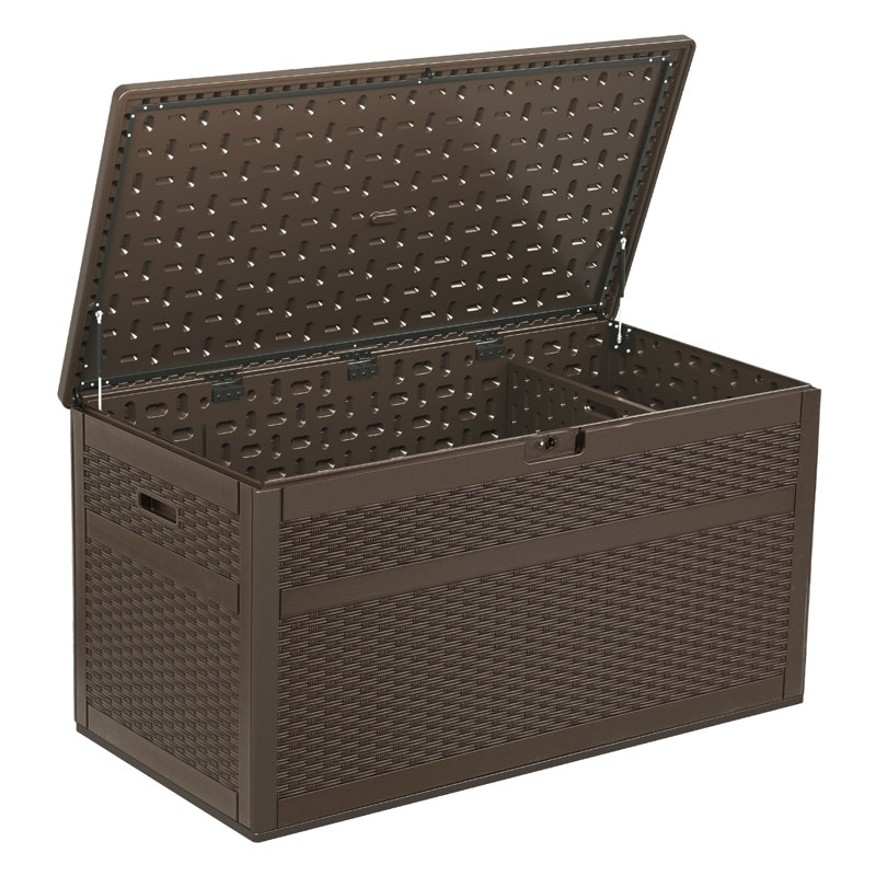 Coffre de terrasse verrouillable en résine l 63,4 po Edrosie Inc