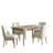 Abernathy 5-Piece Farmhouse Four Leg Dining Set-1238498052-1238498054