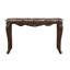 Table de canapé rectangulaire Dalgiza avec plateau en marbre naturel et cerisier