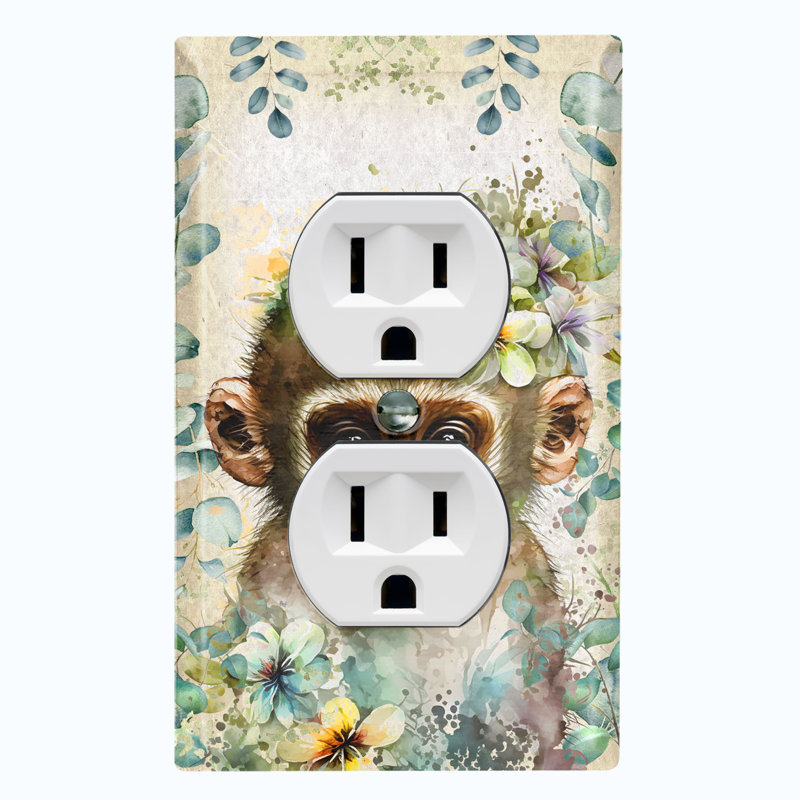Copper Rust Patina Teal Print 1 - Gang Toggle Light Switch Standard Wall Plate
