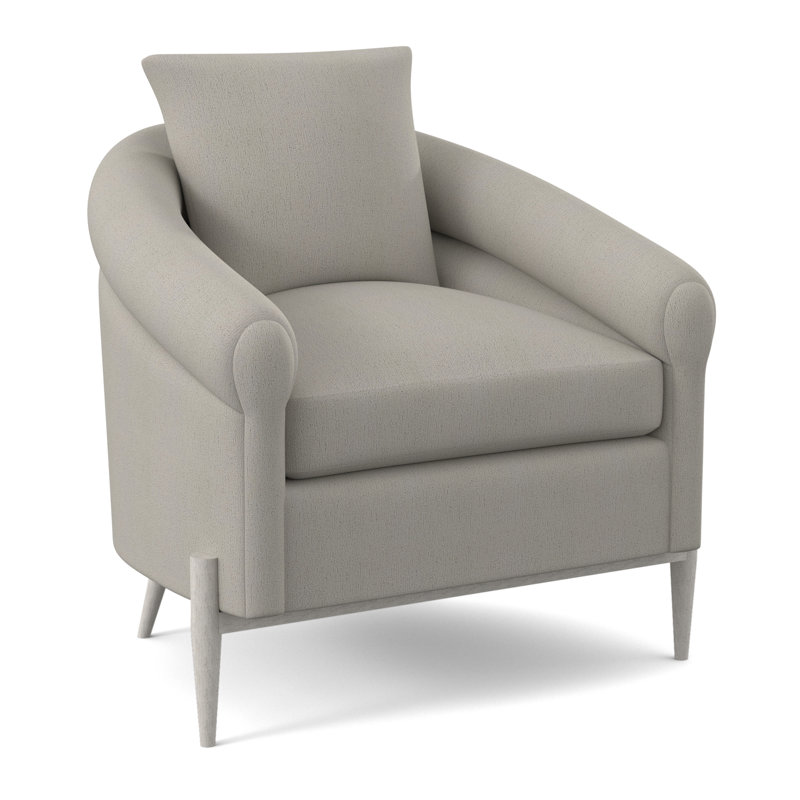 Jaxson Upholstered Armchair, Bisque, Libby Linen