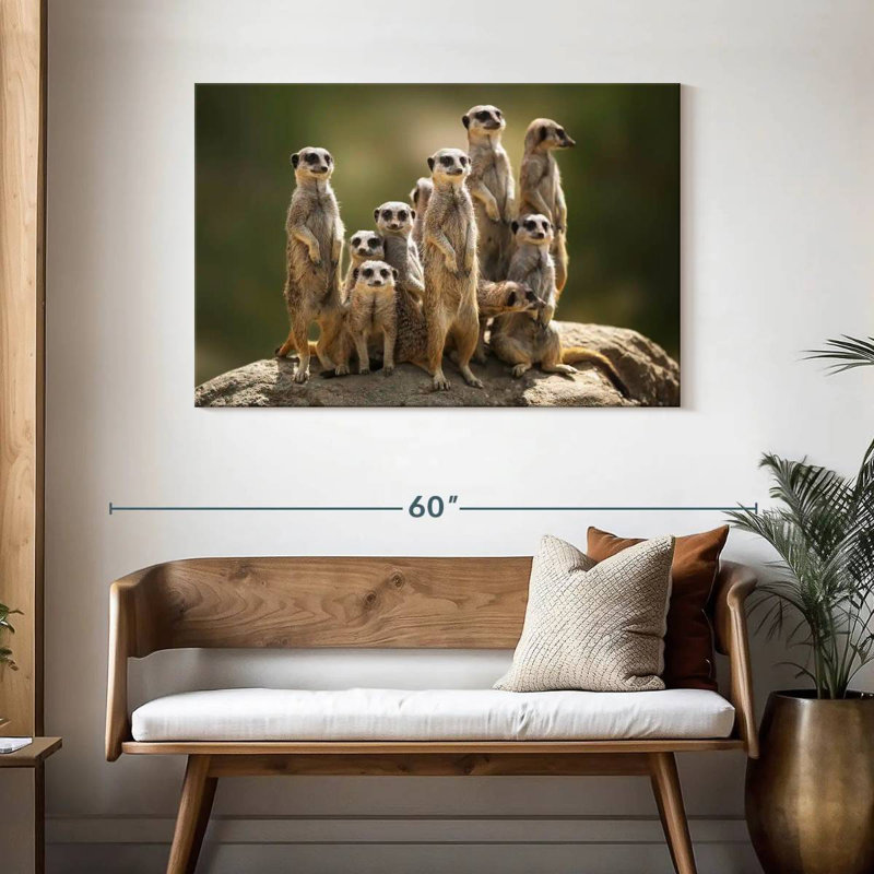 Meerkat Family, 30" H x 45" W