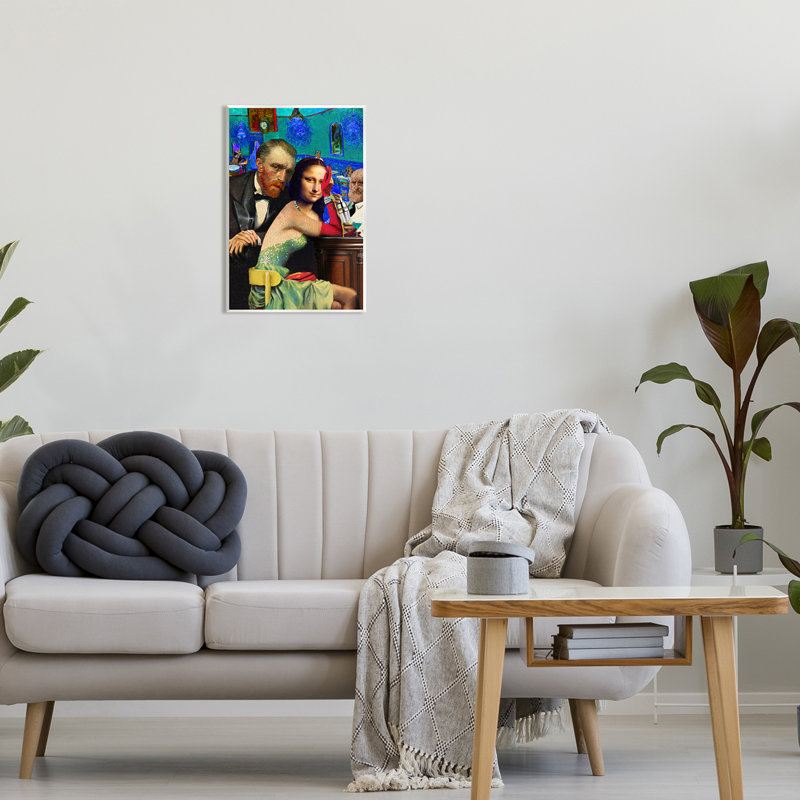 Van Gogh et Mona Lisa par Barry Kite, H 19 po x l 13 po x P 0,5 po