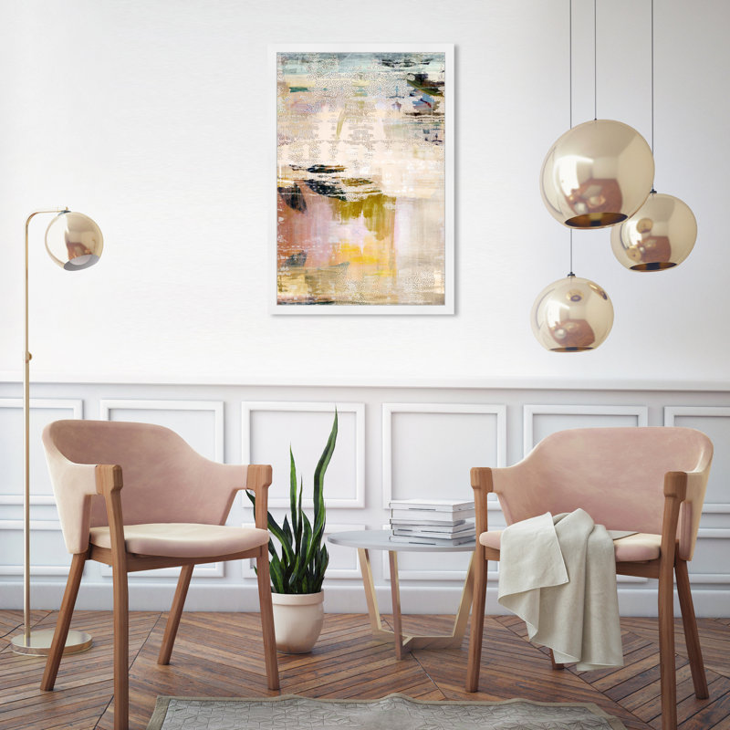 «Summer Layers» par Oliver Gal - impression encadrée, Cadre blanc, H 32 po x l 22 po