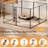 8 Panels 24 Inch/ 30 Inch High Clear Acrylic Metal Dog Playpen Black Indoor Play Pens With Door For Puppy,cats,rabbits,ferret-120201459