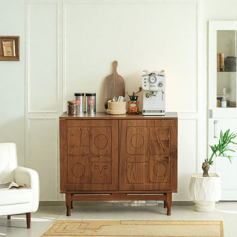 Armoire d'appoint en bois massif Retro Creative