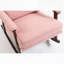 Chaise d'appoint Mid-Century moderne, chaise berçante avec structure en bois, chaises de salon rembourrées, fauteuil de lecture pour véranda de chambre à coucher-33634880