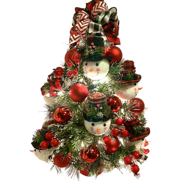 Arbre de Noël 24 po Snowman