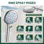 Adjustable 8" High Pressure Dual Shower Head with 9-Spray Handheld Shower-119478408