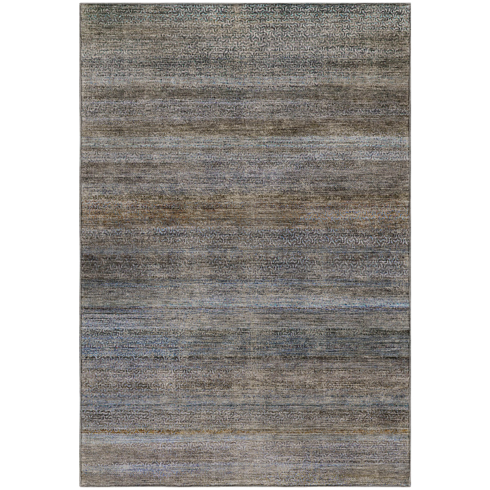 Premium Machine Washable Tirico Casual Rug, Blue, 5' x 7'6"