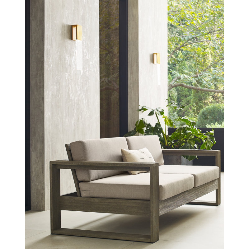 Kulma - Light LED Outdoor Wall Light, Natural Brass, 20.4" H x 4.5" W x 3" D