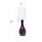  Curvy Ceramic Table Lamp, Purple